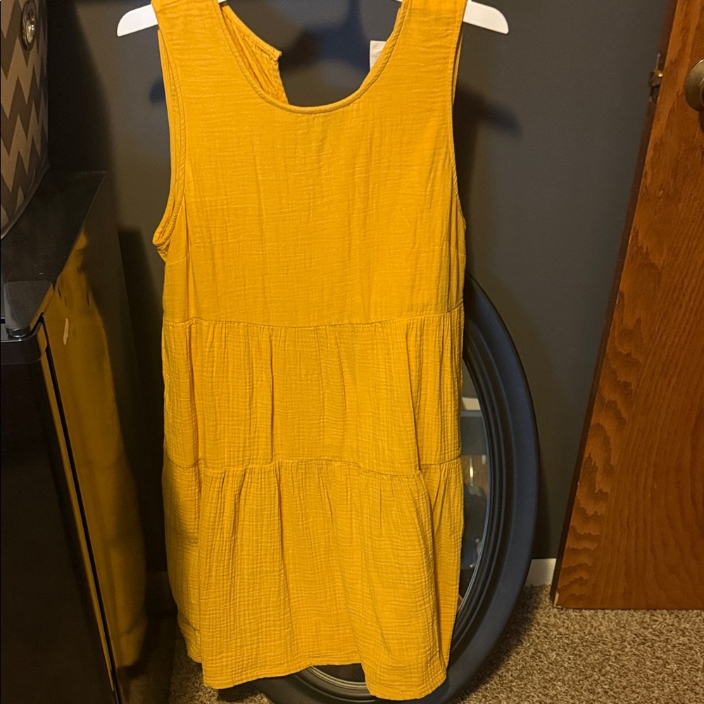 Universal Thread Bright Mustard Sleeveless Dress